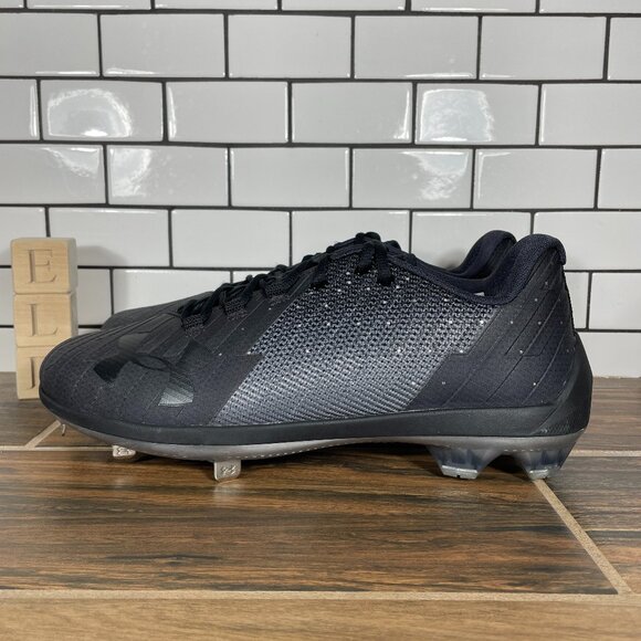 Under Armour Harper 2 Low ST Mens Size 12 Shoes Black Baseball Spikes Cleats - Picture 1 of 14